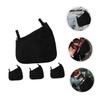 Abaodam 4pcs Mesh Stroller Bag Side Storage Pouch Diaper Bag Hanging Mesh for Stroller Newborn Black view 4