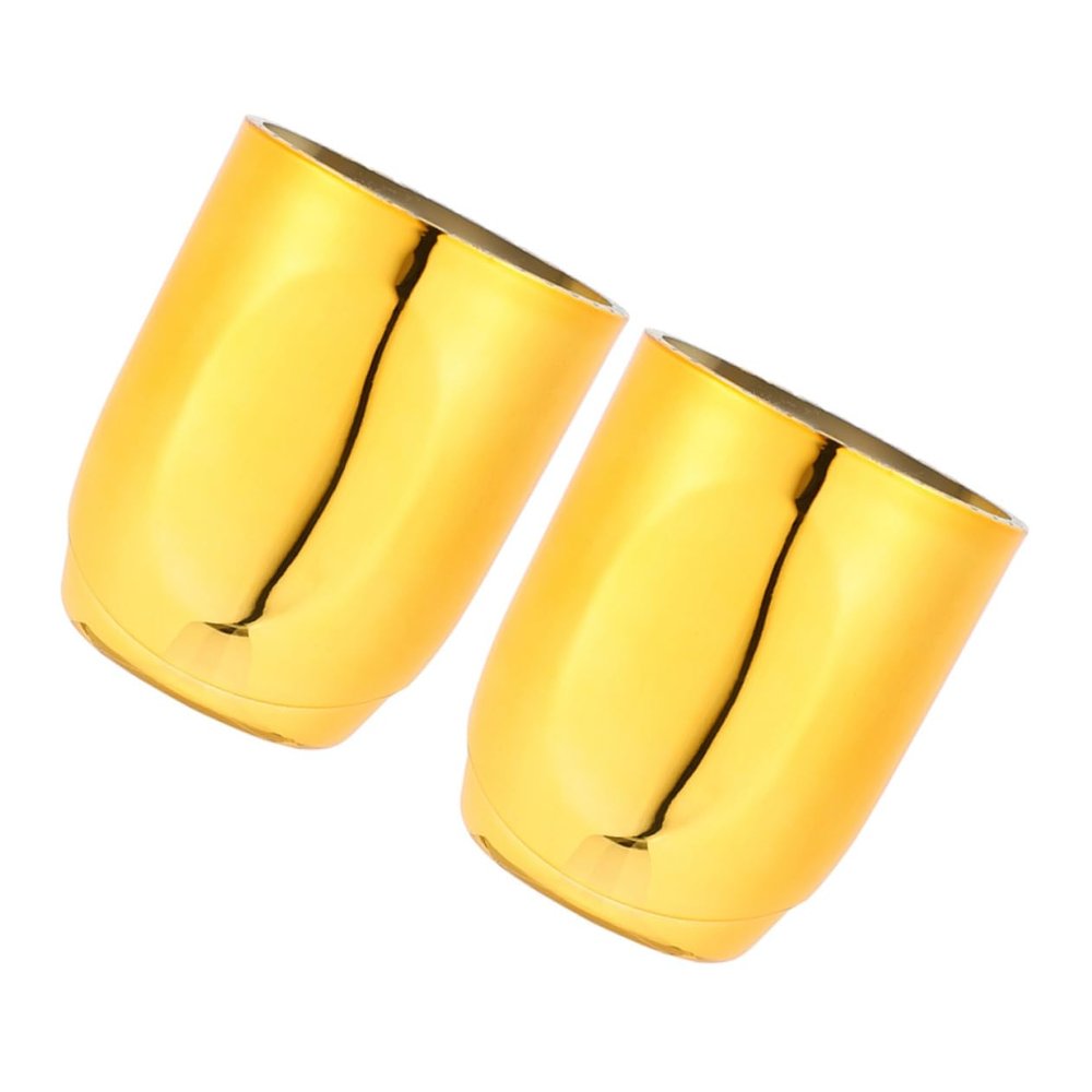 Alasum 2pcs Plastic Dice Cup Ktv Game Props for Party Table Games for Board and Indoor Entertainment Lightweight and Convenient Design