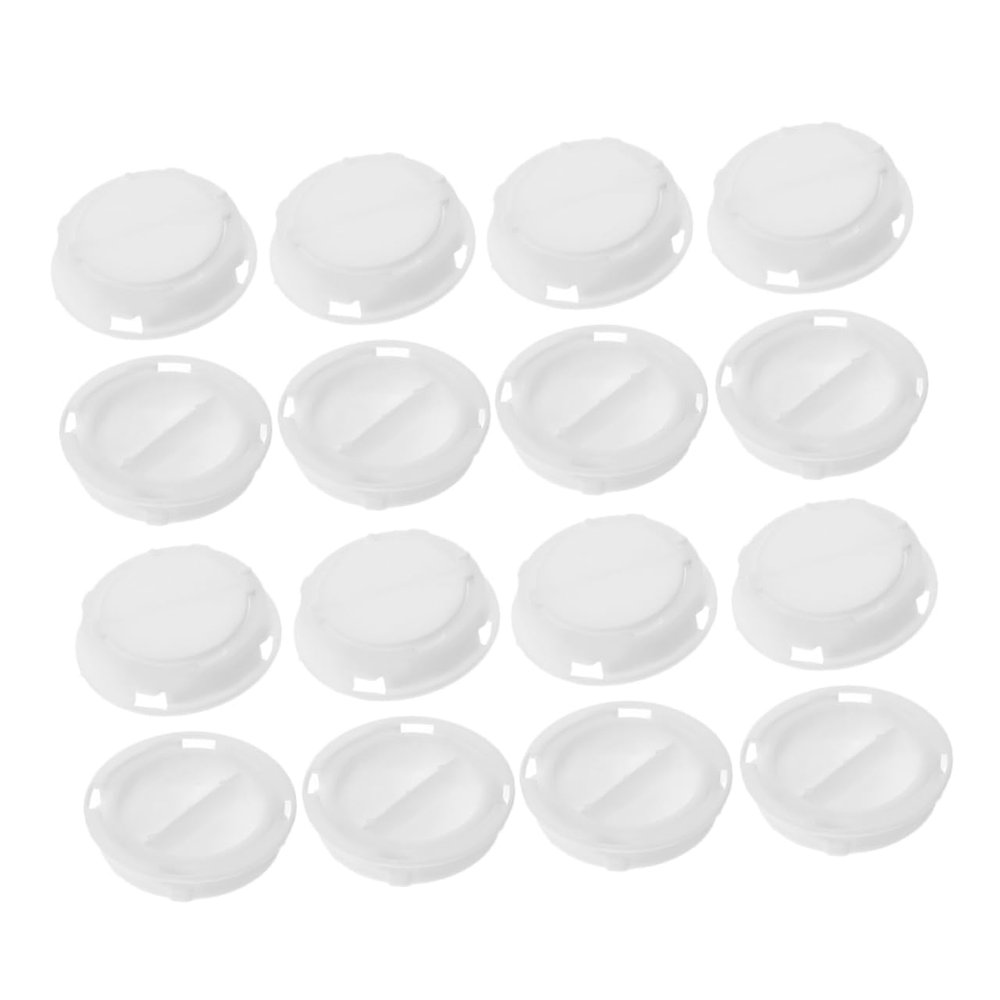 ibasenice 30pcs Piggy Bank Replacement Stopper for Money Bank Bottom Closure Easy to Install Plastic Stoppers for Jars and Deposit Boxes White