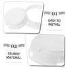 ibasenice 30pcs Piggy Bank Replacement Stopper for Money Bank Bottom Closure Easy to Install Plastic Stoppers for Jars and Deposit Boxes White view 3