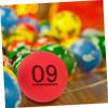 ibasenice 20pcs Raffle Balls Bulk Pong Balls Seamless Numbered Party Activity Props Material Non-Fading Print view 2