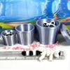 3D Printed Articulated Racoon with Trash Can, Cute Animal Black and White Racoon, 1 pc only IHWAR002 (Medium - 4.3 Inches) view 1