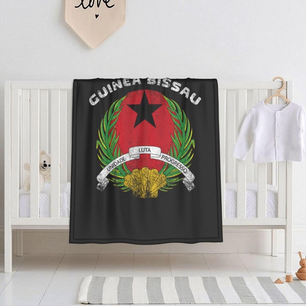 Guinea Bissau Coat of Arms Guinea-Bissau 30x40 Inch Soft Blanket Cozy Stylish Safe for Baby in Comfort