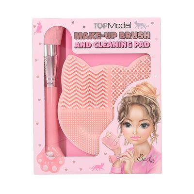 Depesche Topmodel Beauty And Me Kitty Style Brush And Cleaning Pad
