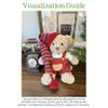 LICHADUOLE Bear Clothes Outfit,Clothes for Stuffed Animals and 30cm littlebear,Christmas Doll Clothes 9-12 inch Teddybear Clothes,Clothes only Without Doll.(3pc Includes 1 Jumpsuit,1 hat,1 Sweater) view 2