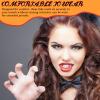 Abaodam Authentic Look Vampire Teeth 12 Pack Retractable Fake Fangs Comfortable for Halloween Party view 3