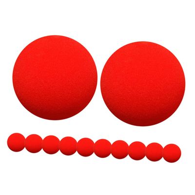 Abaodam 12pcs Red Soft Sponge for Tricks Red Cosplay Prop for Festivals Interactive Close-up Performance Portable and Compact Design