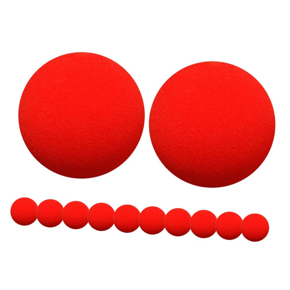 Abaodam 12pcs Red Soft Sponge for Tricks Red Cosplay Prop for Festivals Interactive Close-up Performance Portable and Compact Design