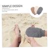 Abaodam 3pcs Sand Remover Mitts Stylish Sand Wipe Off Gloves for Beach Activities Effortlessly from Body for Vacations view 2