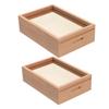Abaodam 2pcs Wood Piggy Bank Money Saving Box Window Design Wooden Photo Frame Bank for Adults Compact Money Jar for Storage and Display view 1