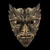 Amonkky Resin Wizard Gothic Dryad Mask Halloween Party Props Cosplay Mask Halloween Masquerade Costume Props. (Ancient Silver) view 1