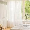 HooHero White Light Luxury Girl Princess Style Lace 54 Wide Kids Baby Sheer Curtains Home Decor for Living Room Bedroom Patio view 1