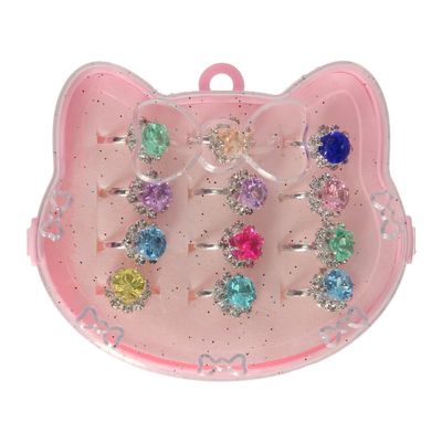 Ring set Heart, 12pcs.