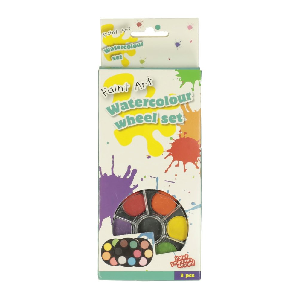 Watercolor Set, 18 Colors