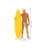 Abaodam Miniature Surfer Boy Figurine 1:64 Scale Ocean Surfer Toy Beach Party Set Collectible Miniature for Adults view 2
