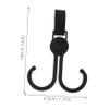 Abaodam 10pcs Heavy Duty Stroller Hook for Grocery Bags Multi-Function Bike Handlebar Hanger Convenient Shopping Trolley Accessories for Organizing Bags view 2