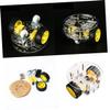 Abaodam Smart Rc Car Chassis Kit for DIY Learning Double Layer Obstacle Avoidance Design Compatible Easy to Install and Use for Ages view 2