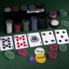 Engelhart - 320900 - Complete Poker Set - Metal Box with Mat, 200 Chips (4 g), 2 Card Games, Dealer Buttons, Small and Large Shields + Game Rules view 2