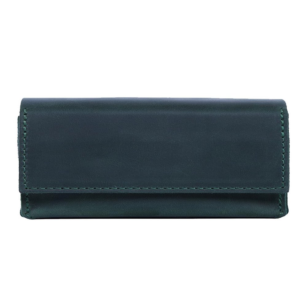 INCARNE Tarot Card Holder with Magnetic Clasp - Tarot Box for Most Standard Tarot Cards, Genuine Leather, Vintage Green