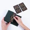 INCARNE Tarot Card Holder with Magnetic Clasp - Tarot Box for Most Standard Tarot Cards, Genuine Leather, Vintage Green view 4