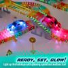 JitteryGit Replacement Light Up Magic Cars For Glow Flex Tracks - Extra LED Car Accessories For Race Track & Glow In The Dark Trax - Compatible with Most Tracks For Kids Boys and Girls (2 Racers Pack) view 2