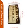 Crokinole Score Keeper with Pegs and Discs for Table Games & Family Fun: Perfect for 2 Players. Compatible with Your Crokinole Board Game or Even Tabletop Shuffleboard! (Set Without Discs) view 3