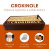Crokinole Score Keeper with Pegs and Discs for Table Games & Family Fun: Perfect for 2 Players. Compatible with Your Crokinole Board Game or Even Tabletop Shuffleboard! (Set Without Discs) view 4