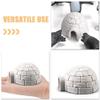Abaodam 8pcs Simulated Ice House Models Cartoon Figurines for Table Decor Educational Habitat Playthings Plastic Ornaments for Boys and Girls and Adults view 4