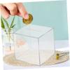 Alasum 2pcs Piggy Banks Unopenable Money Storage Boxes for Boys and Girls and Adults Cash Containers for Encouraging Savings for Desktops view 2