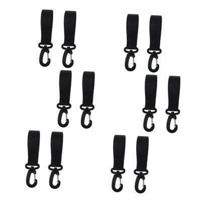 MOLUCKFU 12pcs Stroller Hangers Wheelchair Pushchair Hooks Non-Slip Stroller Hanger Hooks for Shopping Bags