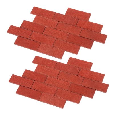 Abaodam 100pcs Dollhouse Wood Flooring Tiles Geometric Boards for Miniature Homes Easy Peel and Stick Installation Realistic Wood Texture for Dollhouse Decor