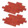 Abaodam 100pcs Dollhouse Wood Flooring Tiles Geometric Boards for Miniature Homes Easy Peel and Stick Installation Realistic Wood Texture for Dollhouse Decor view 1
