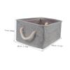 ORFOFE Storage Basket Handle Pet Toys Cosmetics Sundries Cloth Storage Basket Organizer for Desktop view 2