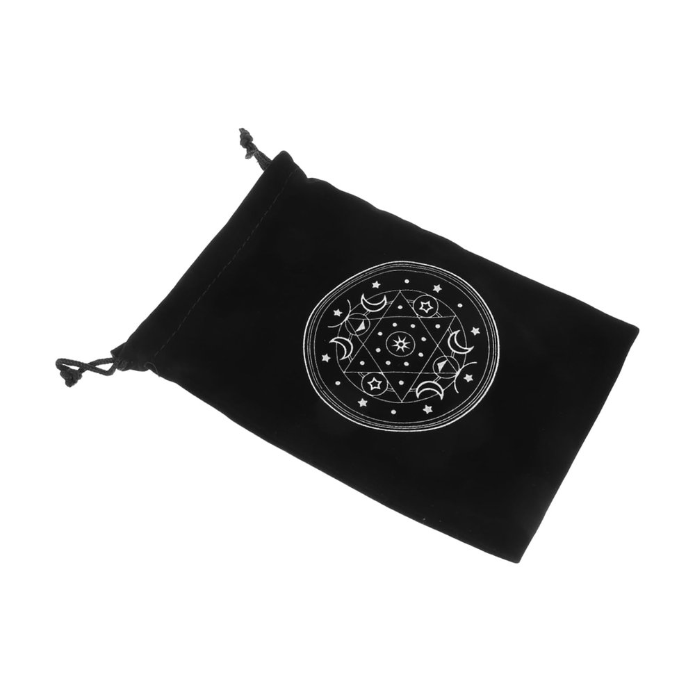 Hohopeti Drawstring Tarot Card Holder Bag Small Pouch for Tarot Cards Jewelry Coins