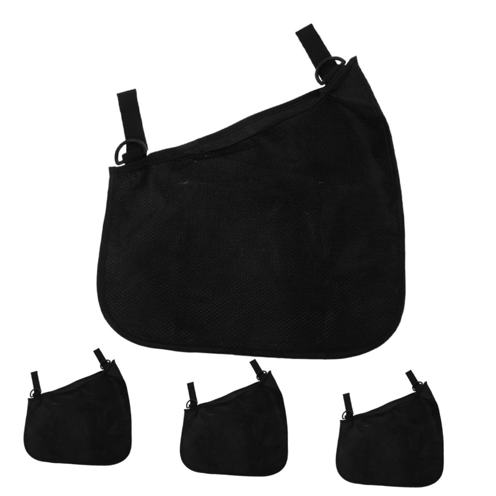 4pcs Stroller Storage Bags Side Sling Mesh Pouches for Diapers Bottles Essentials for Outdoor Travel Shopping