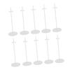 Alasum 10pcs Portable Doll Stands Brackets Doll Figures Display Rack Plastic Support for Home Store view 1