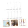 Alasum 10pcs Portable Doll Stands Brackets Doll Figures Display Rack Plastic Support for Home Store view 2