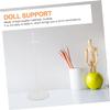 Alasum 10pcs Portable Doll Stands Brackets Doll Figures Display Rack Plastic Support for Home Store view 4
