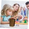 Alasum 8pcs Stylish Dice Cups Elegant Pentagonal Design Plastic Dice Holders for Party Games Ktv and Bar Entertainment Black Silver Gold Purple view 2