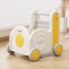 Children's Train Toy BoxCart for Toddlers 1-3 with Wheels, Drawstring, and Handle for Riding, Walking, Towing, and Storage. Load Capacity 170LBS Great Gift for Toddler Boys and Girls(Train-Yellow) view 1