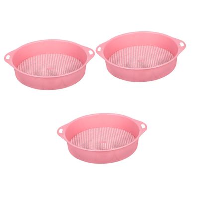 MERRYHAPY 3pcs Garden Sifting Pan Multi-use Sifter for Soil Rocks Mesh Sieve Material Lightweight Easy to Clean