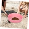 MERRYHAPY 3pcs Garden Sifting Pan Multi-use Sifter for Soil Rocks Mesh Sieve Material Lightweight Easy to Clean view 3