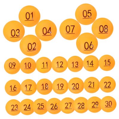 OFFSCH 30pcs Plastic Lottery Balls Raffle Balls for Annual Meeting Party Game No Fading Easy to Find