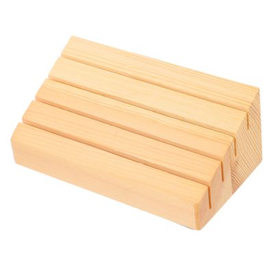Totority 2pcs Wooden Card Holder Stand for Playing Cards Storage Compact Display Base for Organizing Game Versatile Wooden Design for Home Decor for Games and Easy to Use