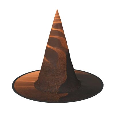 BGSHJVF Sand Dunes Print Halloween Witch Hat Cosplay Caps Halloween Decoration Costume Accessories For Halloween Party