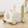 Children's Train Toy Box,Cart for Toddlers 1-3 with Wheels, Drawstring, and Handle for Riding, Walking, Towing, and Storage. Load Capacity 170LBS Great Gift for Toddler Boys and Girls(Train-Green) view 1