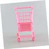 Totority 2pcs Pink Shopping Cart Ornaments Boys and Girls Room Decor Cake Table Party Toys Birthday Decorations view 2