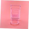 Totority 2pcs Pink Shopping Cart Ornaments Boys and Girls Room Decor Cake Table Party Toys Birthday Decorations view 3