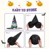 BGSHJVF Artificial Intelligence Brain Print Halloween Witch Hat Cosplay Caps Halloween Decoration Costume Accessories For Halloween Party view 4