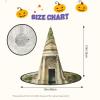 BGSHJVF Antique Building With Roman Olive Branch And Greek Print Halloween Witch Hat Cosplay Caps Halloween Decoration Costume Accessories For Halloween Party view 3
